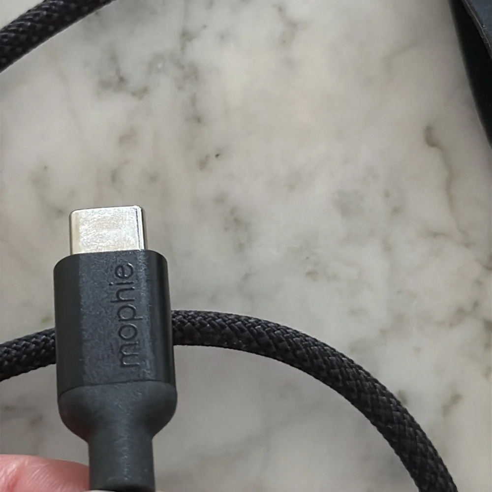 Morphe Black USB-C to Micro-USB Braided Charging Cable
